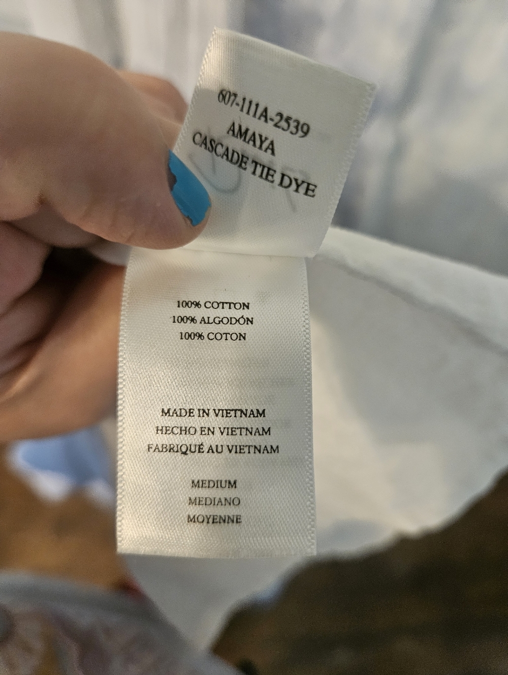 Rails Amaya Midi Blue Tie-Dye  Sundress - Picture 5 of 5